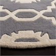 Safavieh Chatham Dark Grey Contemporary Rug - Round 7'