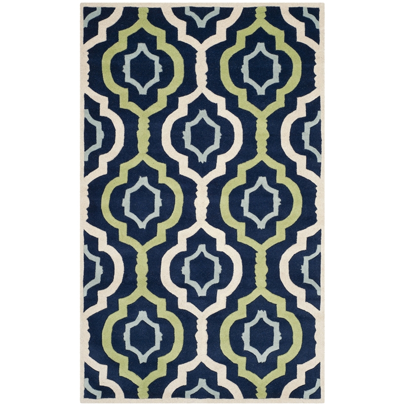 Safavieh Chatham Dark Blue Contemporary Rug - 4' x 6'