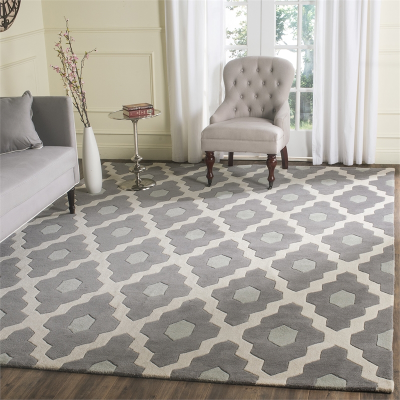 Safavieh Chatham Dark Grey Contemporary Rug - 5' x 8'