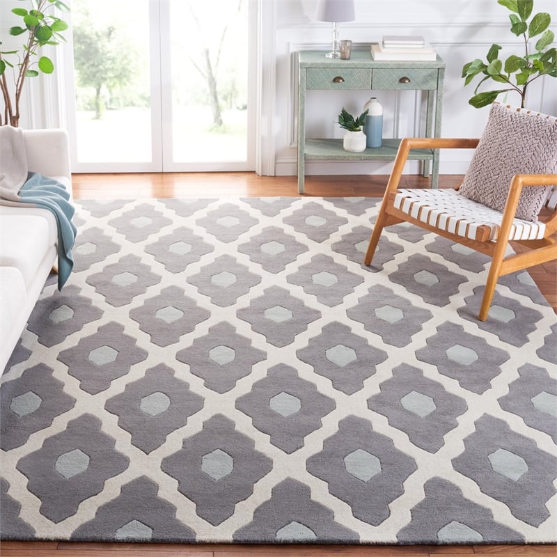 Safavieh Chatham Dark Grey Contemporary Rug - 8' x 10'