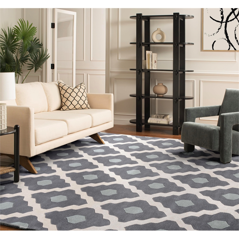 Safavieh Chatham Dark Grey Contemporary Rug - 8' x 10'