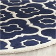 Safavieh Chatham Dark Blue Contemporary Rug - Round 3'