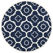 Safavieh Chatham Dark Blue Contemporary Rug - Round 5'