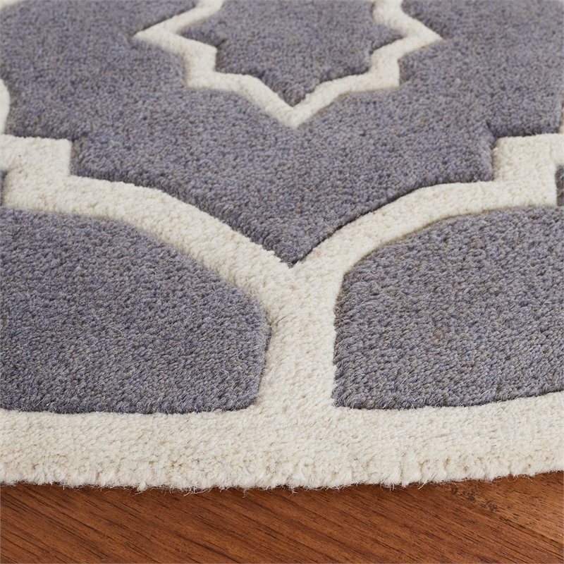Safavieh Chatham Dark Grey Contemporary Rug - Round 5'