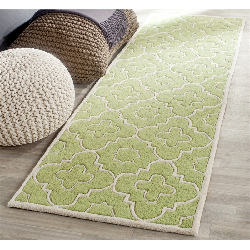 Safavieh Chatham Green Contemporary Rug - Runner 2'3