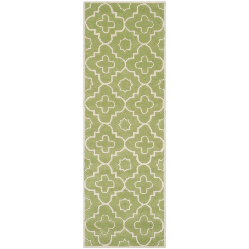 Safavieh Chatham Green Contemporary Rug - Runner 2'3