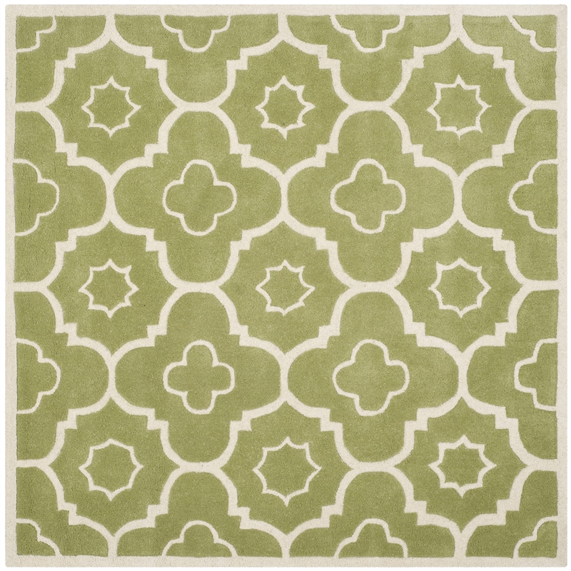 Safavieh Chatham Green Contemporary Rug - Square 5'