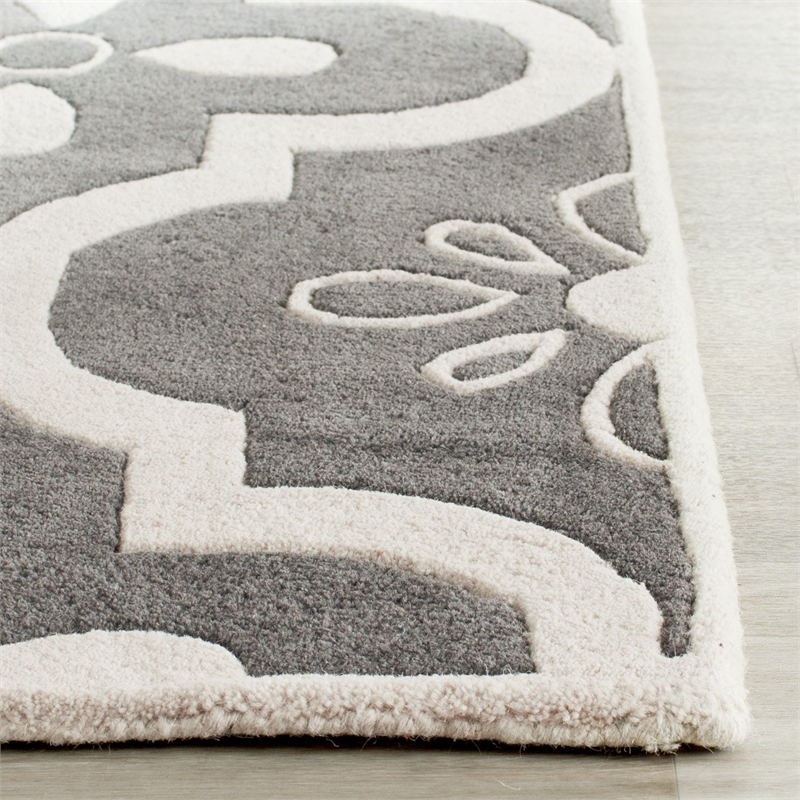 Safavieh Chatham Dark Grey Contemporary Rug - Runner 2'3