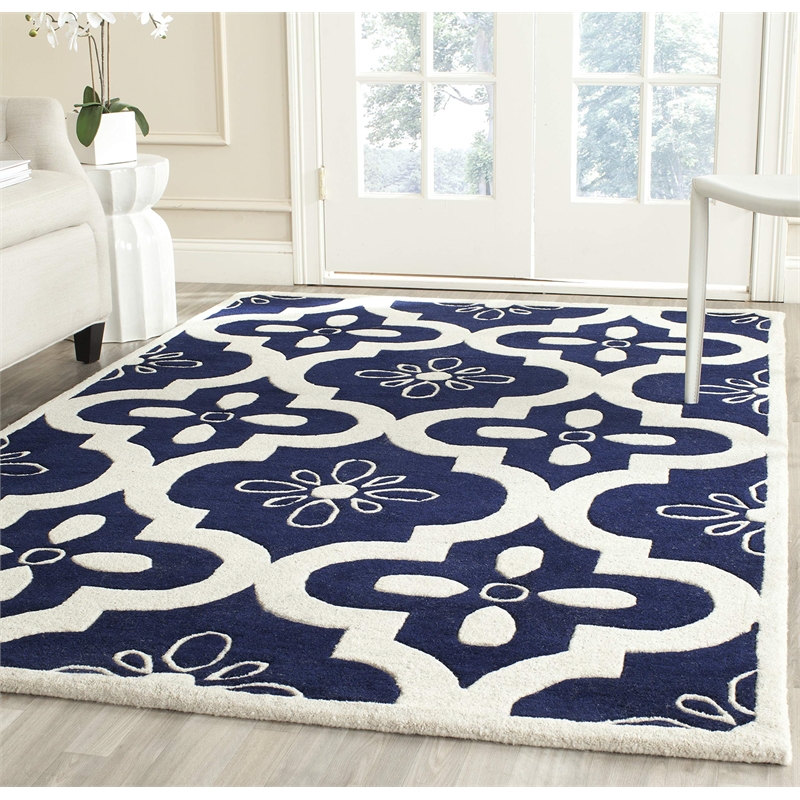 Safavieh Chatham Dark Grey Contemporary Rug - Square 5'