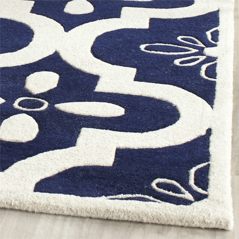 Safavieh Chatham Dark Grey Contemporary Rug - Square 5'