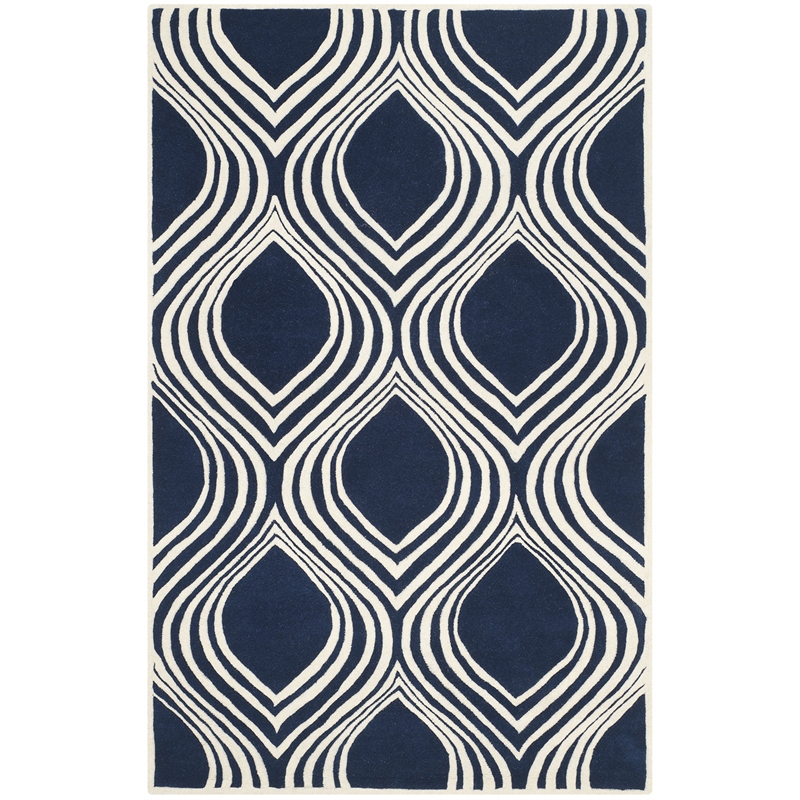 Safavieh Chatham Dark Blue Contemporary Rug - 5' x 8'