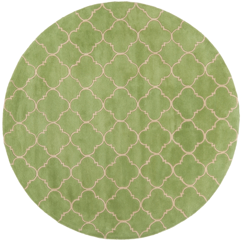 Safavieh Chatham Green Contemporary Rug - Round 5'
