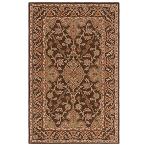 Safavieh Classic 5' X 8' Wool Hand Tufted Rug in Brown/Brown