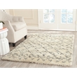 Safavieh Casablanca 3' X 5' Wool and Cotton Hand Tufted Rug in Ivory / Gray