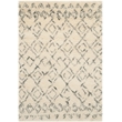 Safavieh Casablanca 4' X 6' Wool and Cotton Hand Tufted Rug in Ivory / Gray