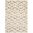 Safavieh Casablanca 4' X 6' Wool Hand Tufted Rug in Ivory / Brown