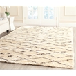 Safavieh Casablanca 5' X 8' Wool Hand Tufted Rug in Ivory / Brown