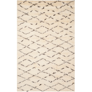 Safavieh Casablanca 6' X 9' Wool Hand Tufted Rug in Ivory / Brown