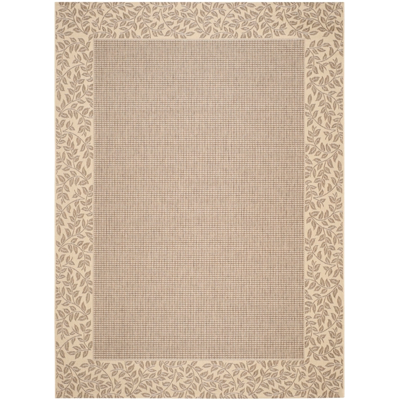Safavieh Courtyard Brown Indoor Outdoor Rug - 9' x 12'