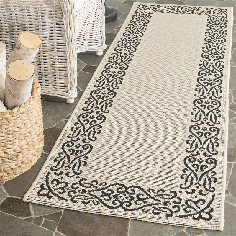 Safavieh Courtyard Sand Indoor Outdoor Rug - Runner 2'3