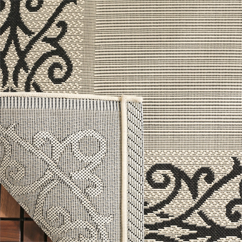 Safavieh Courtyard Sand Indoor Outdoor Rug - Square 7'10