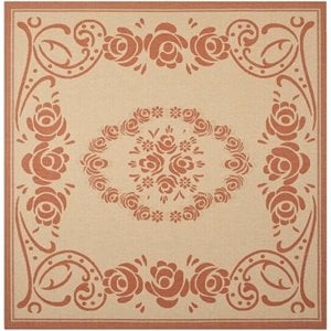 Safavieh Courtyard Natural Indoor Outdoor Rug - Square 7'10&quot