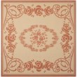 Safavieh Courtyard Natural Indoor Outdoor Rug - Square 7'10