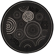 Safavieh Courtyard Black Indoor Outdoor Rug - Round 7'10