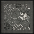 Safavieh Courtyard Black Indoor Outdoor Rug - Square 7'10