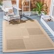 Safavieh Courtyard Natural Indoor Outdoor Rug - Square 7'10
