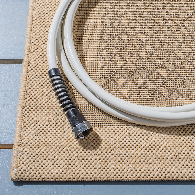 Safavieh Courtyard Natural Indoor Outdoor Rug - Square 7'10