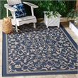 Safavieh Courtyard Navy Indoor Outdoor Rug - 5'3