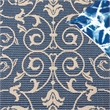 Safavieh Courtyard Navy Indoor Outdoor Rug - 5'3