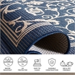 Safavieh Courtyard Navy Indoor Outdoor Rug - 5'3