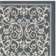 Safavieh Courtyard Navy Indoor Outdoor Rug - Runner 2'3