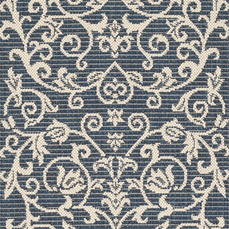 Safavieh Courtyard Navy Indoor Outdoor Rug - Runner 2'3