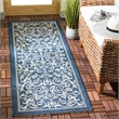 Safavieh Courtyard Navy Indoor Outdoor Rug - Runner 2'3