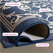 Safavieh Courtyard Navy Indoor Outdoor Rug - Runner 2'3