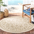 Safavieh Courtyard Natural Indoor Outdoor Rug - Round 7'10