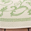 Safavieh Courtyard Natural Indoor Outdoor Rug - Round 7'10