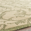 Safavieh Courtyard Natural Indoor Outdoor Rug - Round 7'10