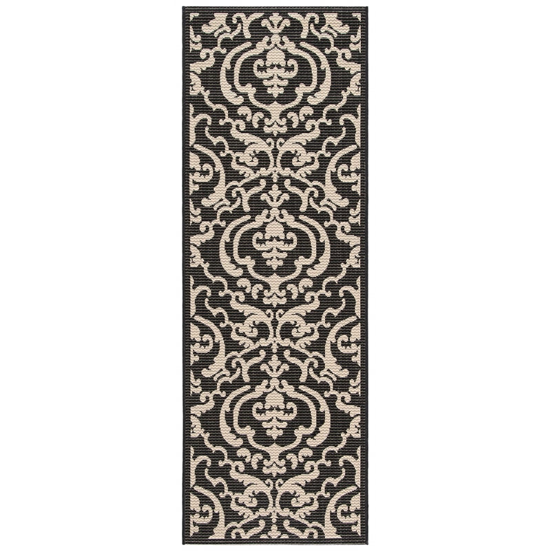 Safavieh Courtyard Sand Indoor Outdoor Rug - Runner 2'4