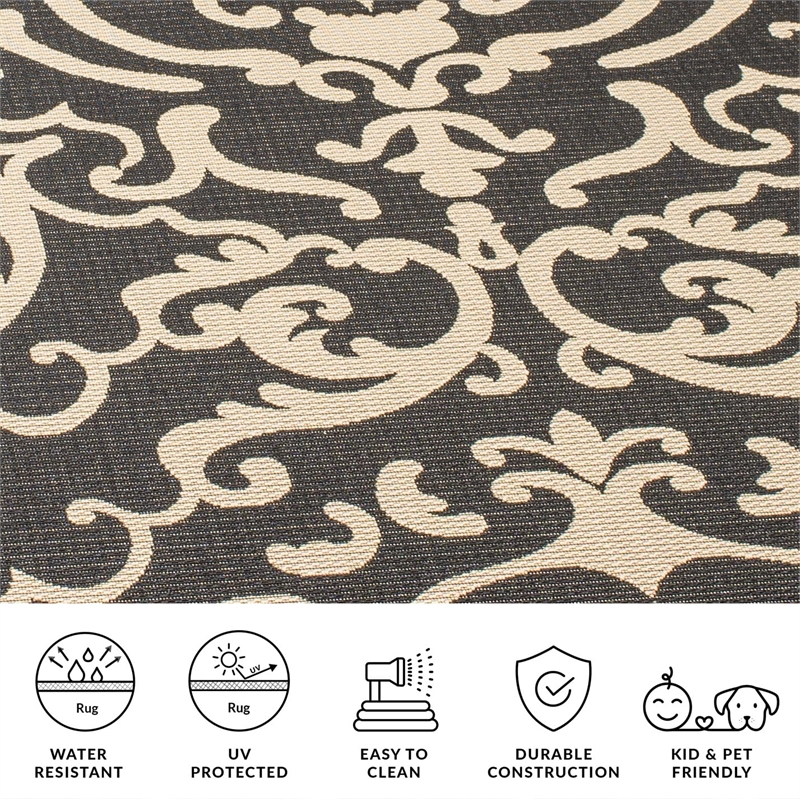 Safavieh Courtyard Sand Indoor Outdoor Rug - Runner 2'4