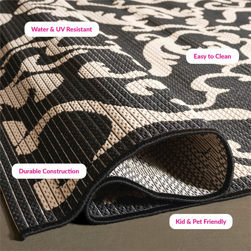 Safavieh Courtyard Sand Indoor Outdoor Rug - Runner 2'4