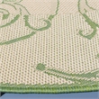 Safavieh Courtyard Natural Indoor Outdoor Rug - Round 7'10