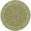 Safavieh Courtyard Olive Indoor Outdoor Rug - Round 7'10