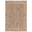 Safavieh Courtyard Brown Indoor Outdoor Rug - Round 7'10