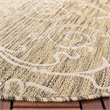 Safavieh Courtyard Brown Indoor Outdoor Rug - Round 7'10