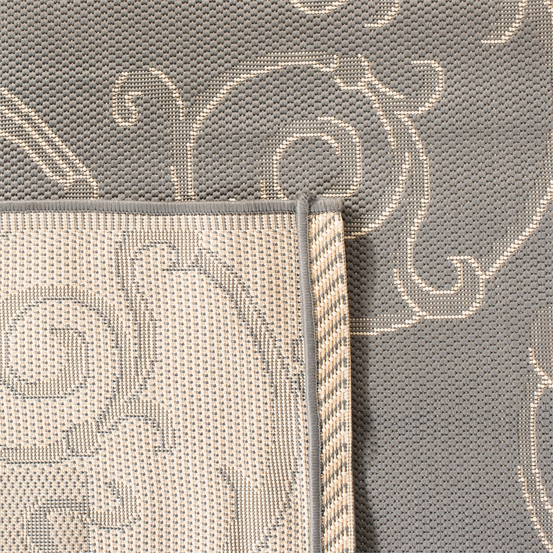 Safavieh Courtyard Grey Indoor Outdoor Rug - Runner 2'4