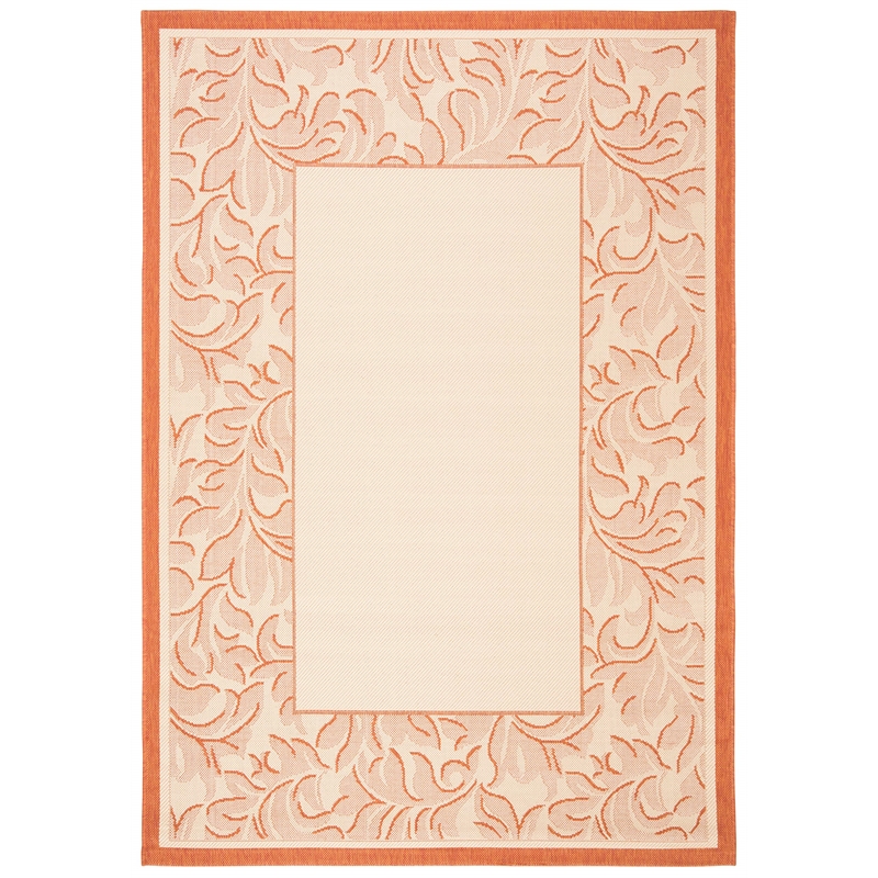 Safavieh Courtyard Terracotta Indoor Outdoor Rug - 4' x 5'7